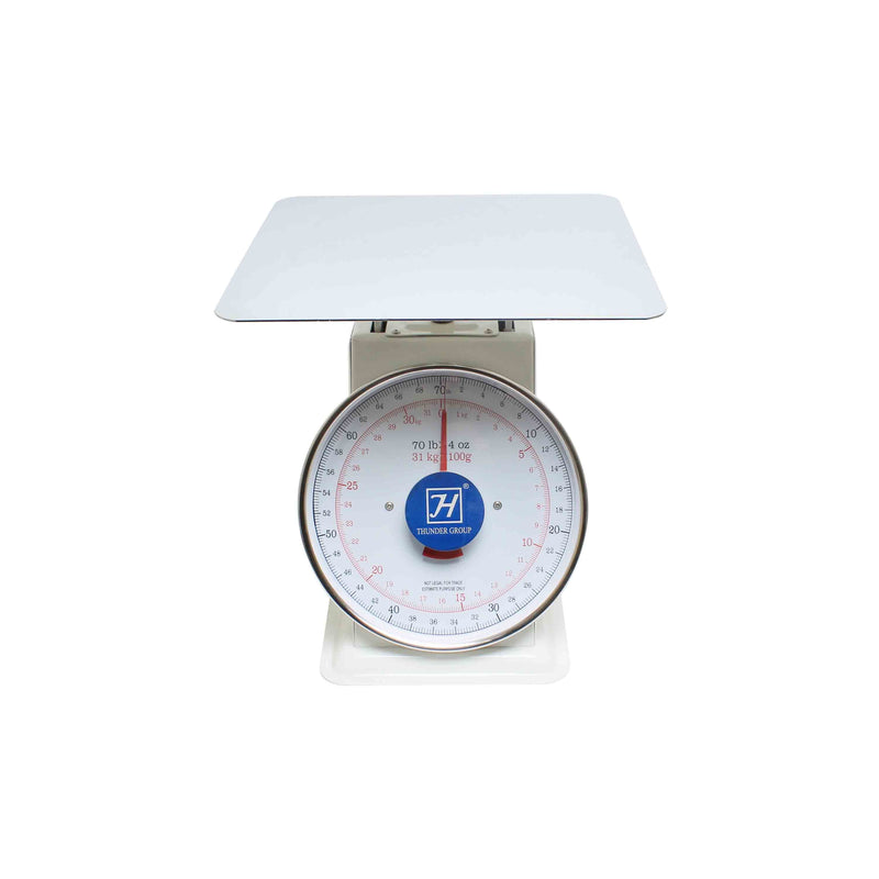 Thunder Group SCSL006 Scale Portion 70 lb Capacity Top Loading Dial Stainless Steel Enamel Finish