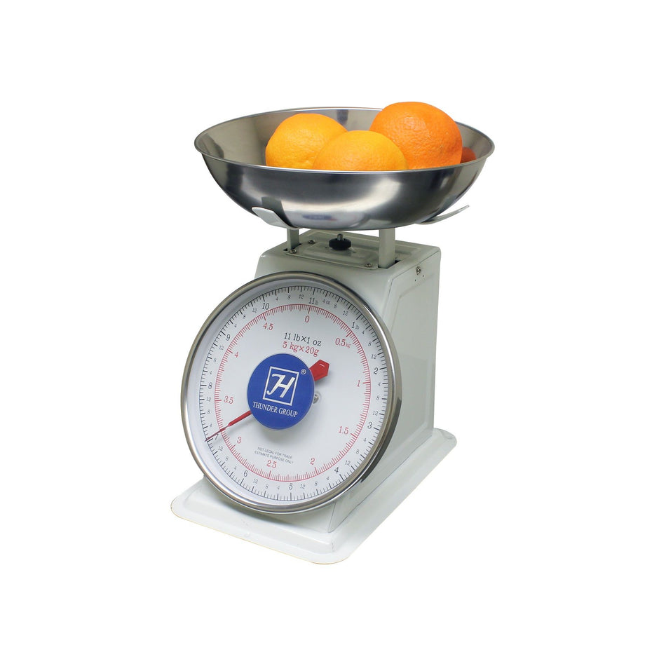 11 LB., Bowl Platform Scale, Zero-adjust dial for consistent readings, Coated Iron