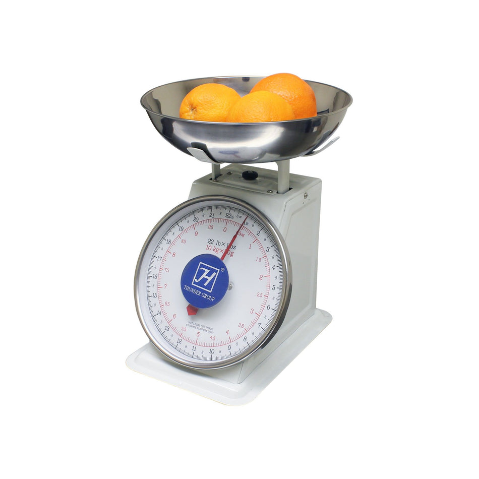 22 LB., Bowl Platform Scale, Zero-adjust dial for consistent readings, Coated Iron