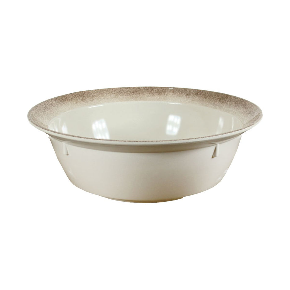 10 qt/320 oz, 14-3/4" Diameter x 4-3/4" Deep, Bowl with 1-5/8" handles, Jazz Dinnerware, Melamine, BPA Free, Dishwasher Safe, Break-Resistant, Shatter-Resistant, No Microwave, No Oven, NSF