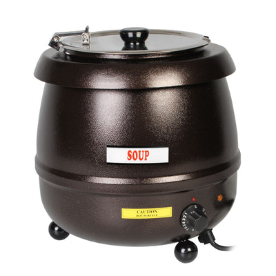 Thunder Group SEJ32000C 10-1/2 Quart Soup Kettle Adjustable Temp Control Aluminum Brown