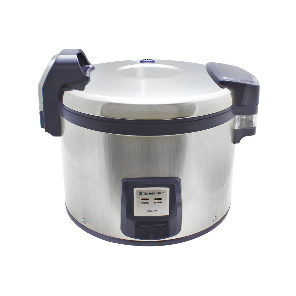 30-Cup Commercial Electric Rice Cooker – 1,460 W Cooking, 100 W Warming | Stainless Steel Body, Non-Stick Inner Pot & Accessories (Made in Korea, ETL & NSF)