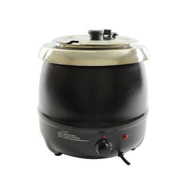 Thunder Group SEJ35000C 10-1/2 Quart Soup Warmer Round Black Aluminum