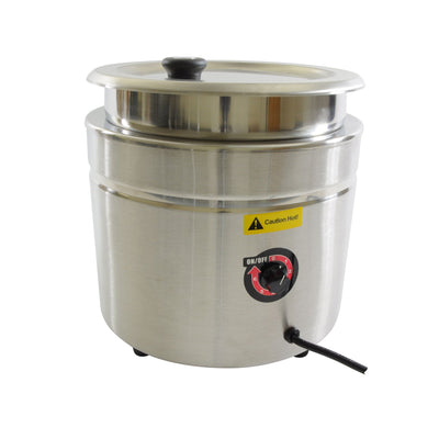 Thunder Group 10-1/2 Quart Electric Soup Kettle - Stainless Steel