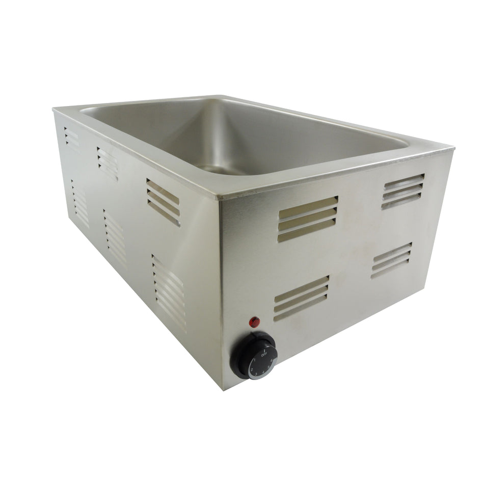 3.5 Qt Brushed Stainless Steel Food Warmer | Commercial Countertop Holding Well