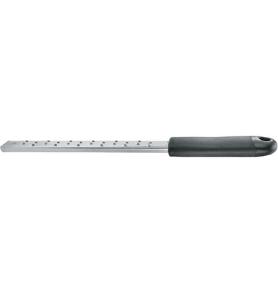 Winco GT-103 15 Inch Grater Stainless Steel Medium Coarse Blade with Cover Black Soft Grip Handle