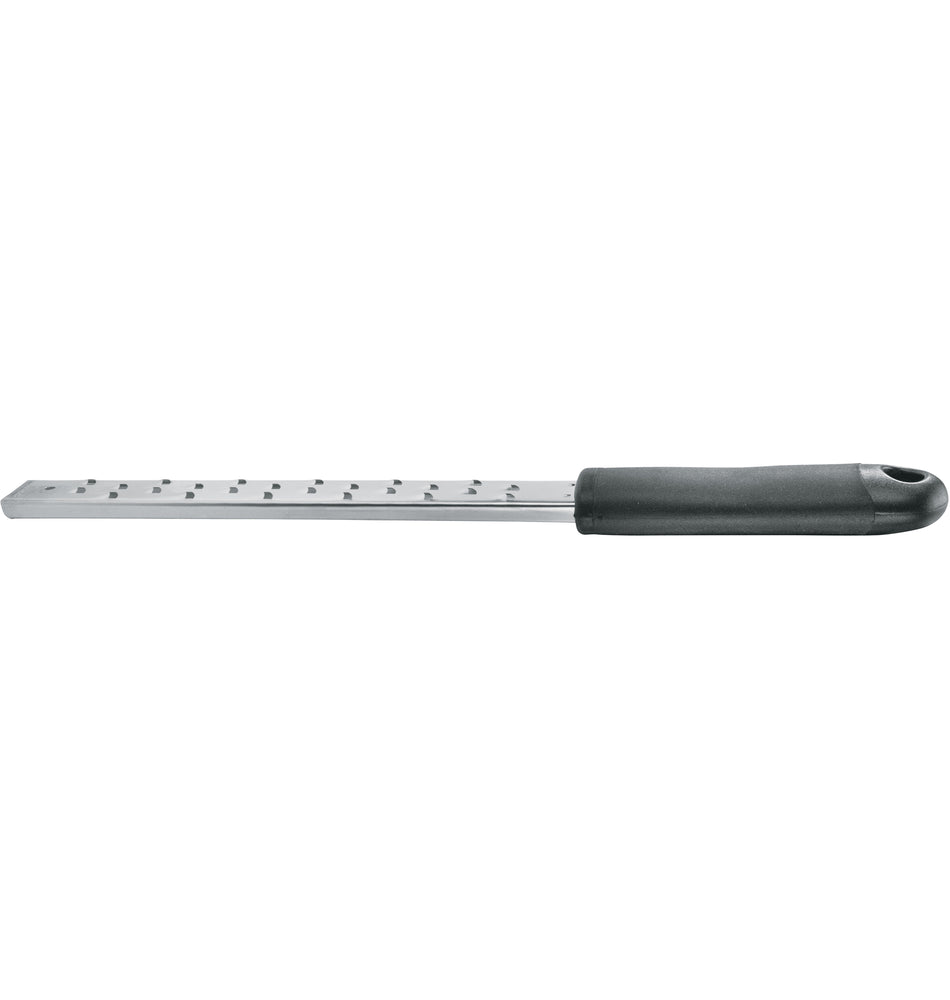 Winco GT-103 15 Inch Grater Stainless Steel Medium Coarse Blade with Cover Black Soft Grip Handle