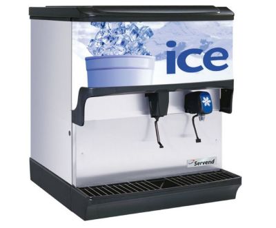 Servend - 2705515 - S-200 Sanitary Lever Countertop Ice Dispenser with Water Valve