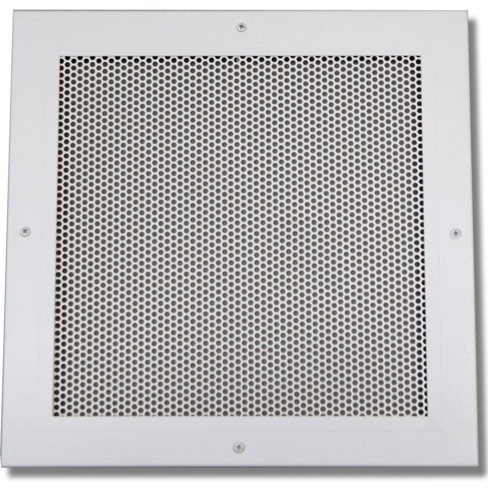 Shoemaker 600P-12X12, 12x12 Perforated Return Air Grille, White Aluminum Wall & Ceiling Vent Cover, 600P Series