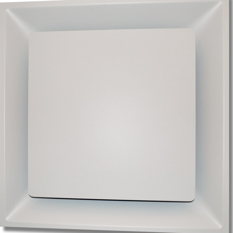 Shoemaker HL-6, 6 Ceiling Diffuser, White Steel Ceiling Air Vent, HL Series