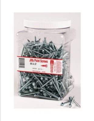 Shook Self-Drilling Screw Sharp tapered hard point 8X2 2" Steel 11062