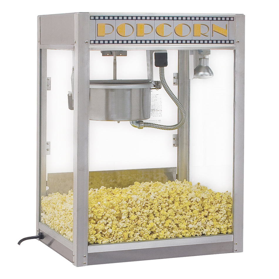 Winco 11087 20 Inch Electric Countertop Popcorn Popper with 8 Oz Kettle