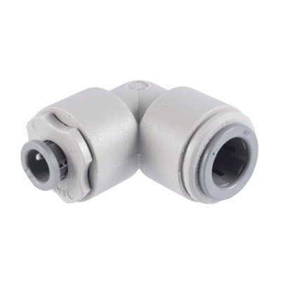 John Guest Superseal Union Elbow 1/4" Superseal OD x 3/8" Speedfit OD