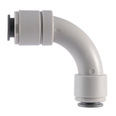 John Guest Superseal Flow Bend Elbow 5/16" Superseal OD x 3/8" Speedfit OD