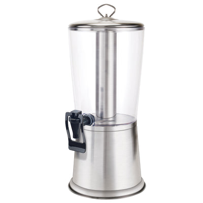 Winco 904 10 Inch Clear Beverage Dispenser Ice Core Non-Insulated