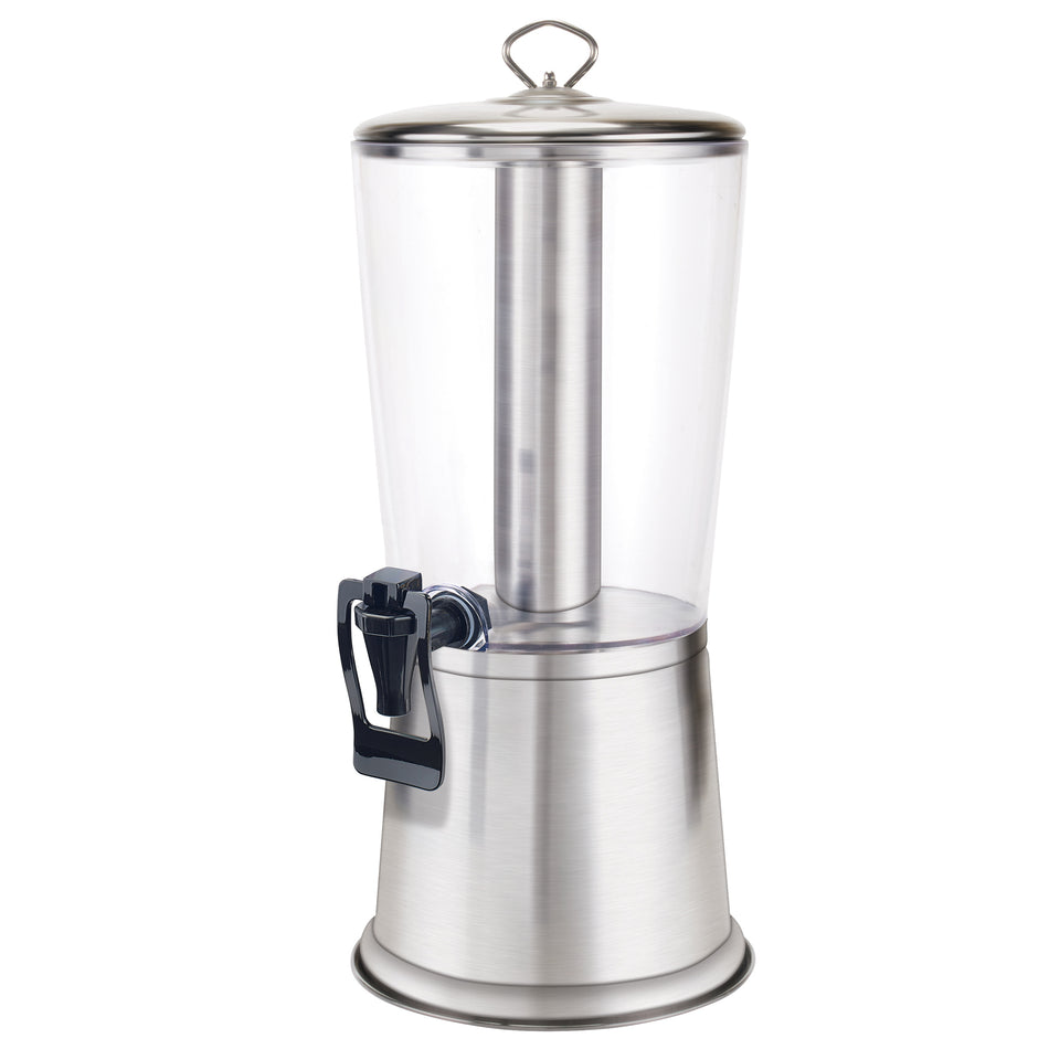 Winco 904 10 Inch Clear Beverage Dispenser Ice Core Non-Insulated