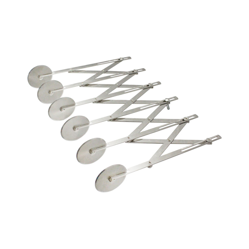Thunder Group SLADD06 12 Inch Manual Dough Divider with Adjustable 6 Wheels Stainless Steel