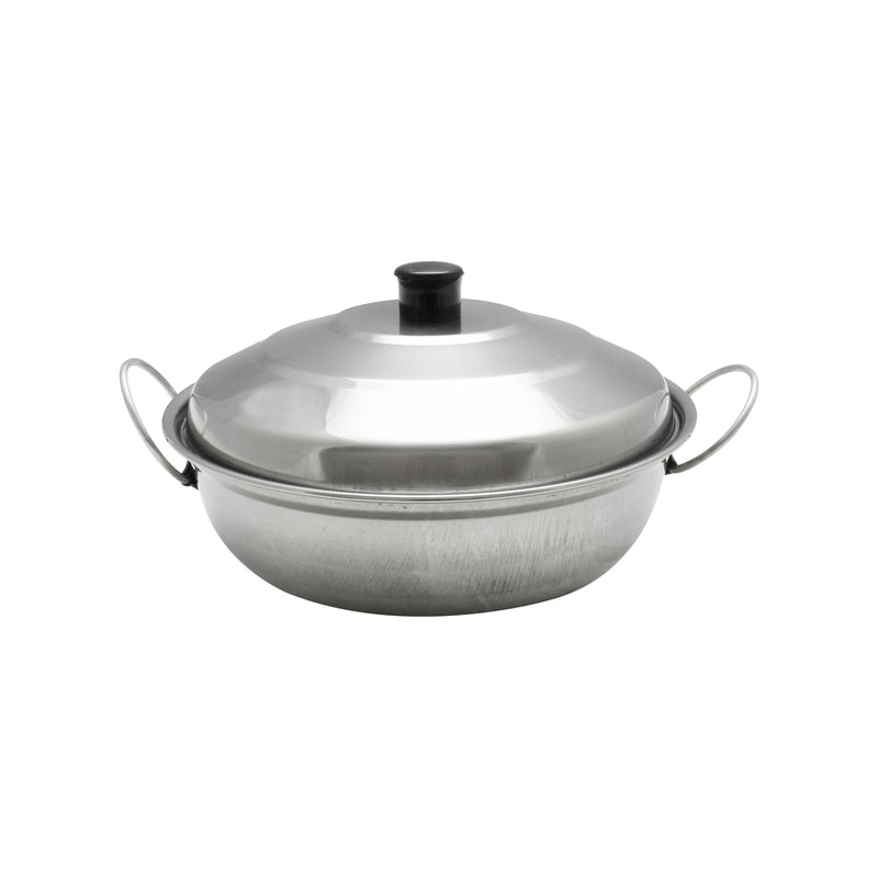 Thunder Group SLAL03B 10 Inch Diameter Round Lift-off Cover Chafing Dish Stainless Steel
