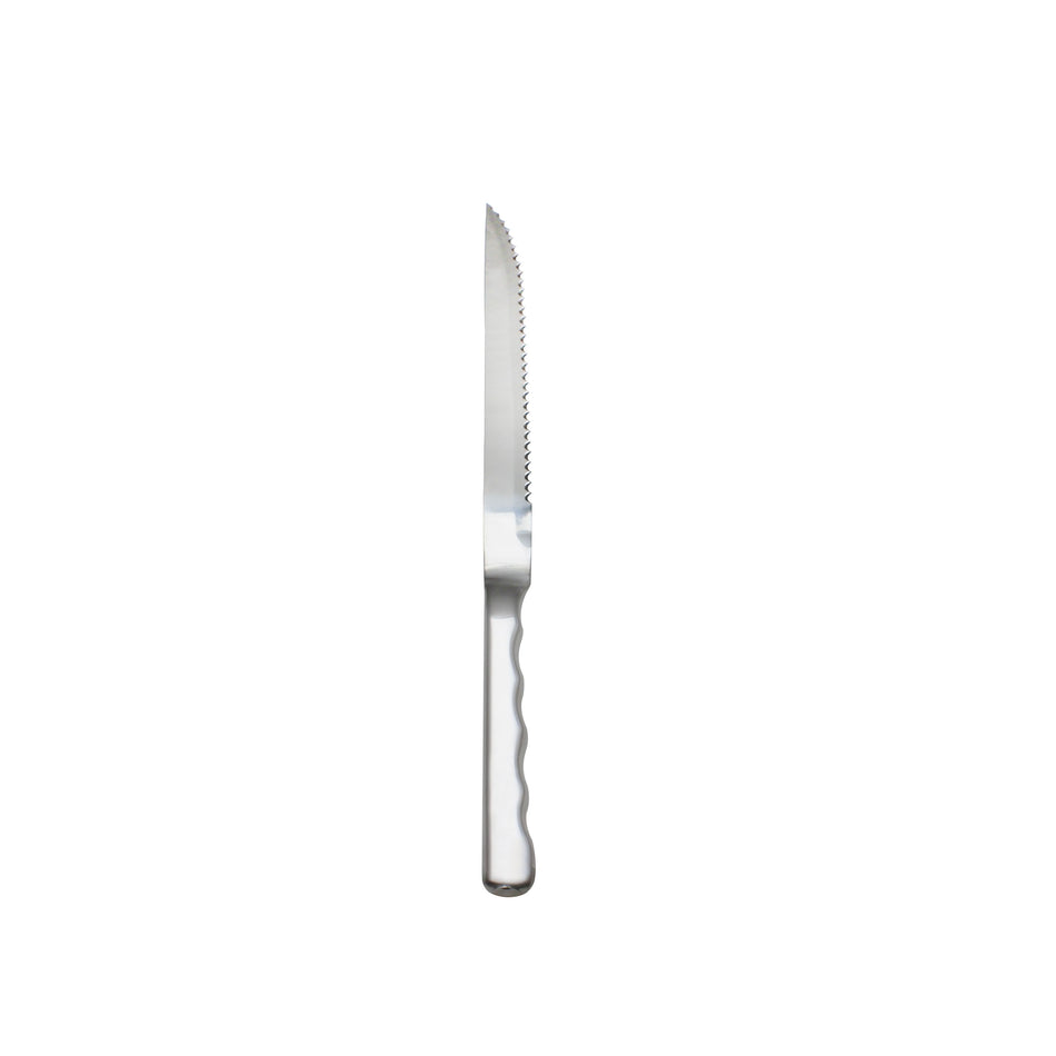 Thunder Group SLBF013 12-1/2 Inch Carving Knife Stainless Steel with Finger Grip Design