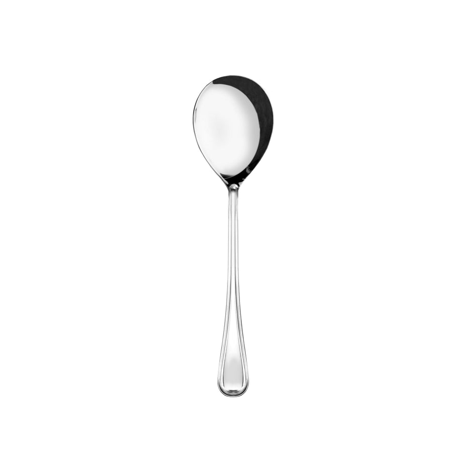 Thunder Group SLBF105 9-3/4 Inch Solid Serving Spoon Stainless Steel Luxor Finish