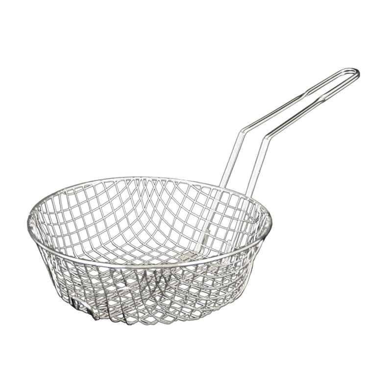 Thunder Group SLCB010C 10 Inch Culinary Basket Coarse Mesh Round Nickel Plated