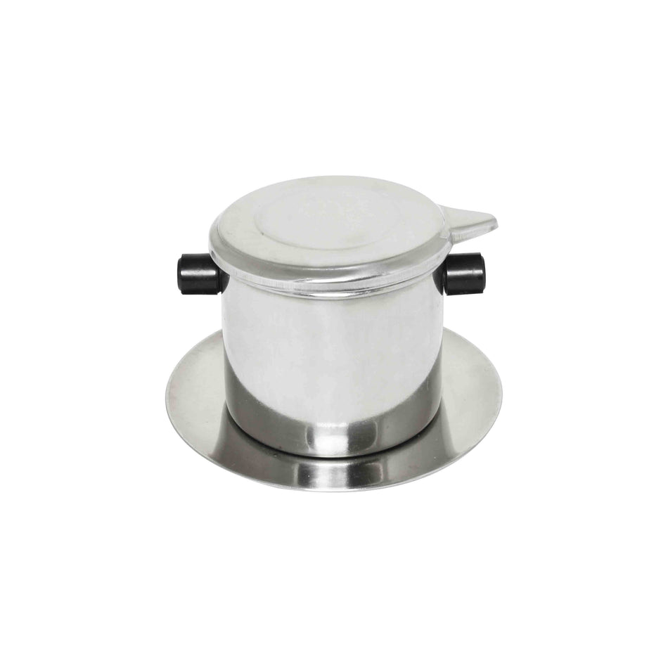 3-3/4" Diameter x 2-4/9" Height, Coffee Dripper Set (Filter, Inner & Lid), Stainless Steel