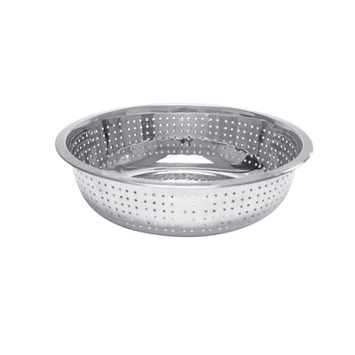 Thunder Group SLCIL13L 13 Inch Diameter Perforated Round Colander Stainless Steel Mirror Finish