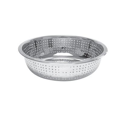 Thunder Group SLCIL13S 13 Inch Diameter Rimmed Perforated Colander Stainless Steel