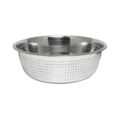 Thunder Group SLCIL15S 15 Inch Diameter Round Perforated Colander Stainless Steel Mirror Finish