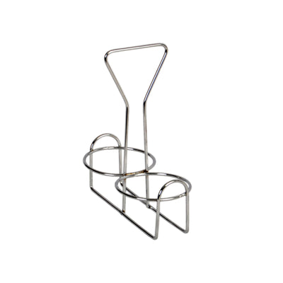 Thunder Group SLCJH002 Condiment Rack Tabletop to Hold Two Jars Stainless Steel