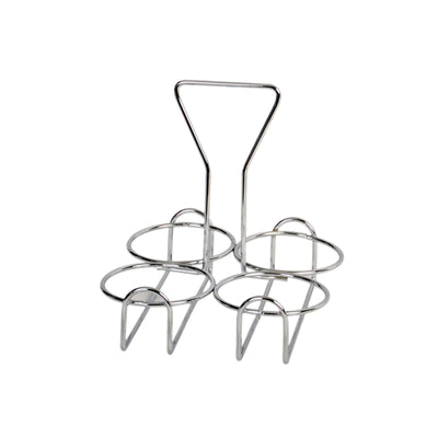 Thunder Group SLCJH004 Condiment Rack Tabletop Stainless Steel Holds Four Jars