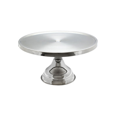 Thunder Group SLCS001 13-1/4 Inch Cake Stand Stainless Steel Mirror Finish