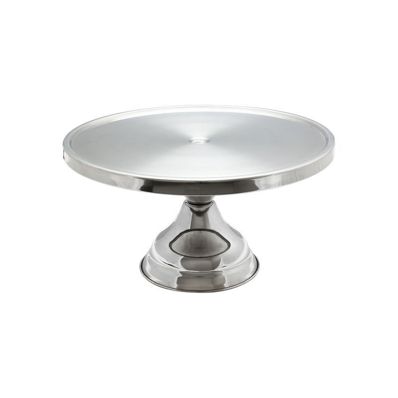 Thunder Group SLCS001 13-1/4 Inch Cake Stand Stainless Steel Mirror Finish