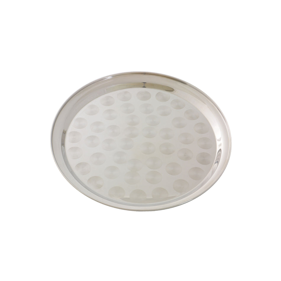 Thunder Group SLCT312 12 Inch Round Serving and Display Tray Stainless Steel