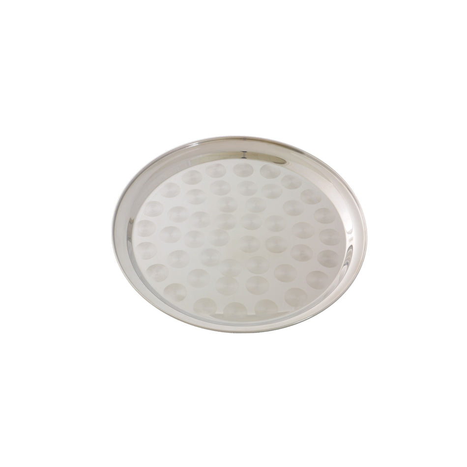Thunder Group SLCT314 14 Inch Round Serving Tray Stainless Steel with Durability