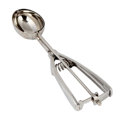 Thunder Group SLDAOVAL 1-1/2 Oz. Oval Bowl Stainless Steel Disher with Spring Release