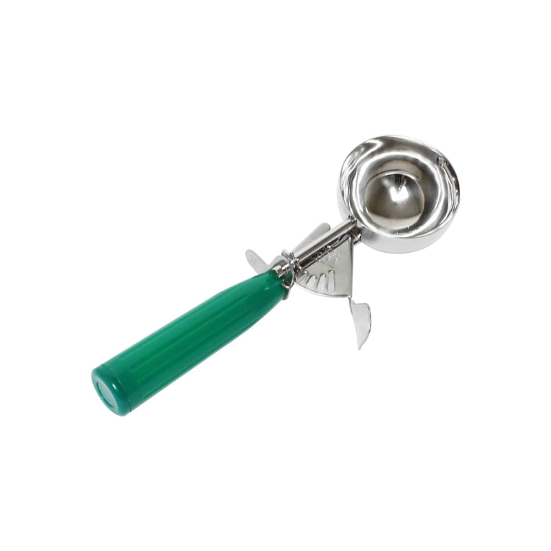 Thunder Group SLDS012 2-2/3 Oz Thumb Press Disher Green Stainless Steel