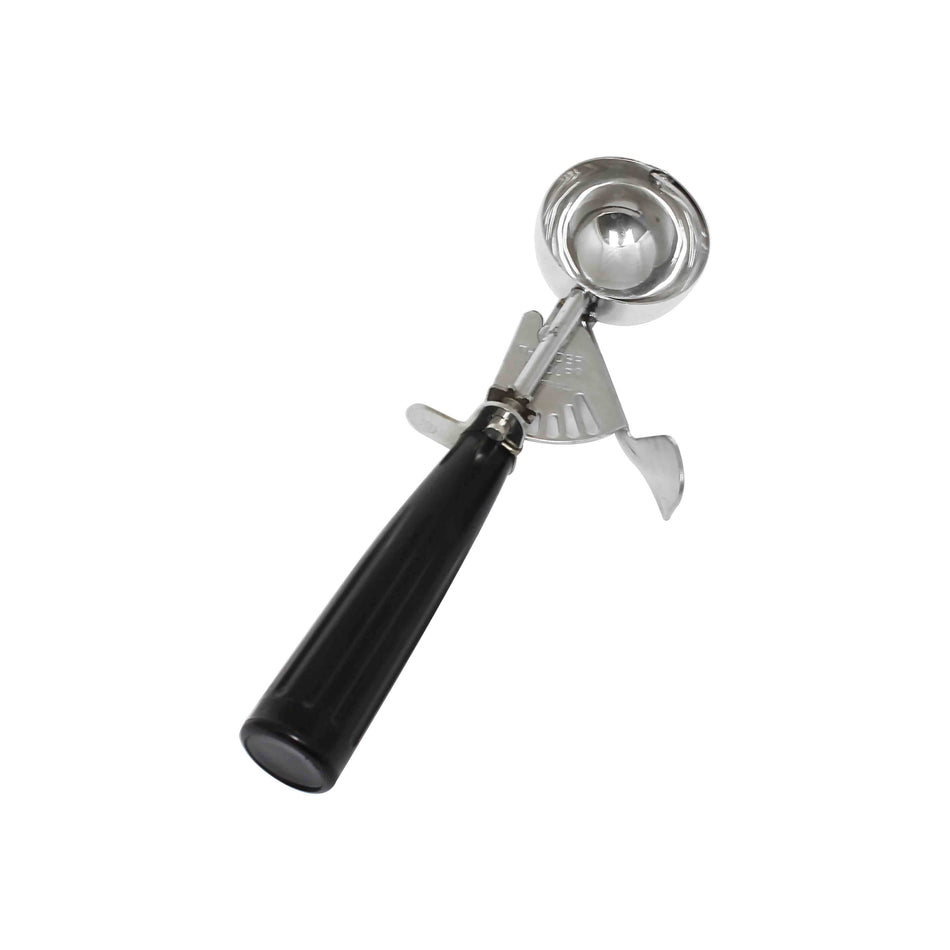 1 oz, No. 30, 8-1/4" x 2-3/4" x 1-1/8", Ice Cream Disher, Black Color, Stainless Steel 18/8, 304 Material, Polypropylene Handle, Color Coded, Dishwasher Safe, Accurate Portion, Easy to Clean, NSF