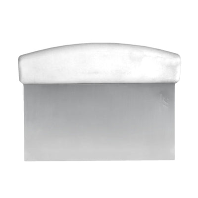 Thunder Group SLDS060P 6 Inch Dough Scraper Stainless Steel Plastic Handle Satin Finish