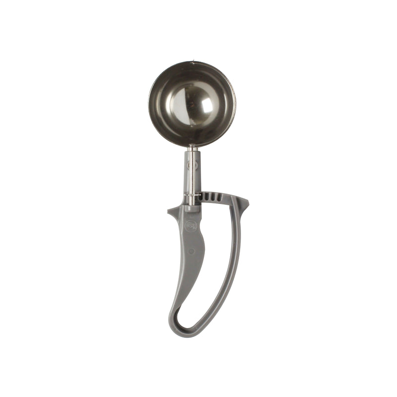 Thunder Group SLDS208G 84 Oz Round Bowl Disher with EZ Grip Handle Stainless Steel Gray