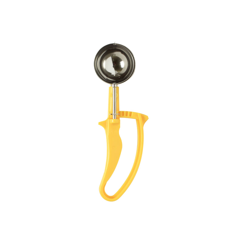Thunder Group SLDS220G 1-5/8 Oz Round Bowl Disher Stainless Steel Yellow EZ Grip