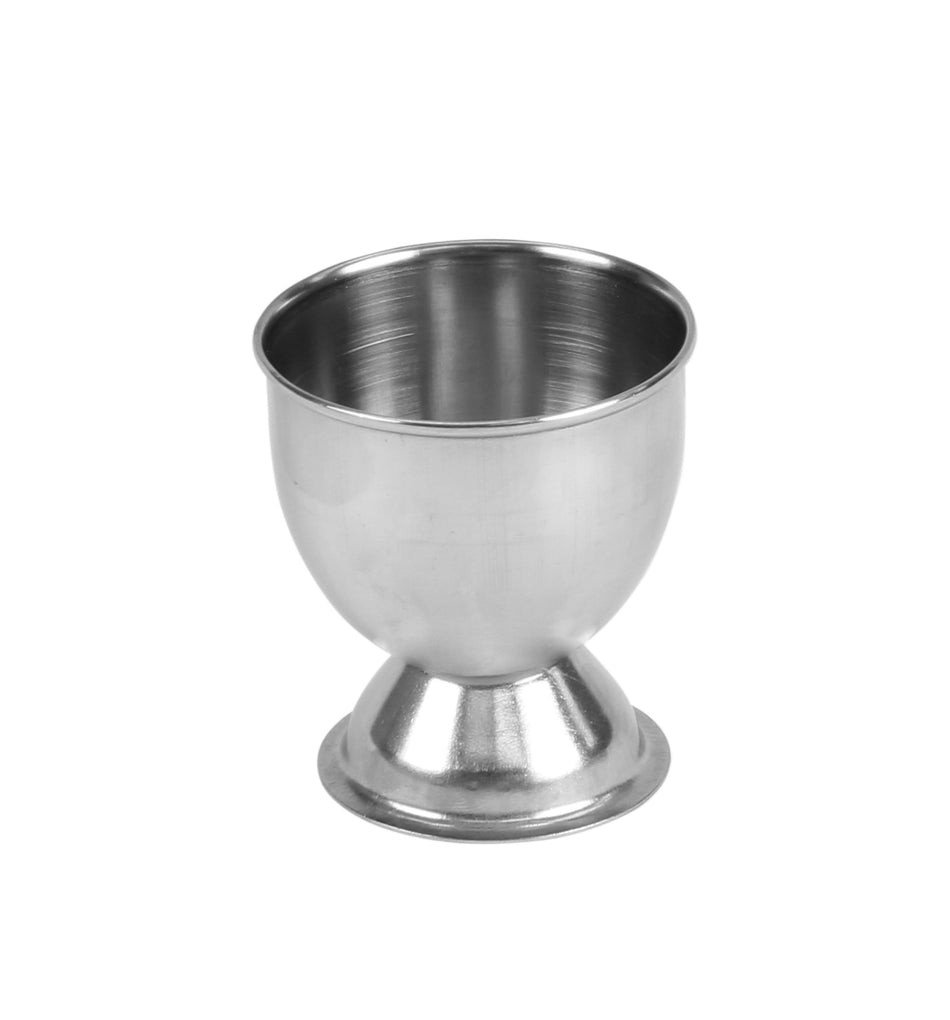 2" Diameter x 2-1/8" Height, Egg Cup, Footed, Stainless Steel, 2.5mm Thickness, Dishwasher Safe