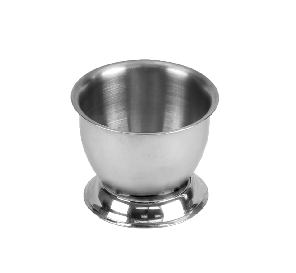 2" Diameter x 1-1/2" Height, Egg Cup, Footed, Stainless Steel, 2.5mm Thickness, Dishwasher Safe