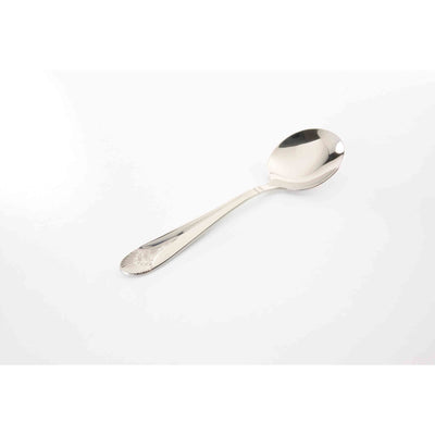 Thunder Group SLEL203 5-9/10 Inch Bouillon Spoon 2.2mm Thick Stainless Steel