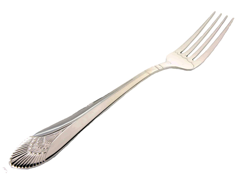 Thunder Group SLEL206 7-3/4 Inch Dinner Fork 2.8mm Thick Elizabeth 18/10 Stainless Steel
