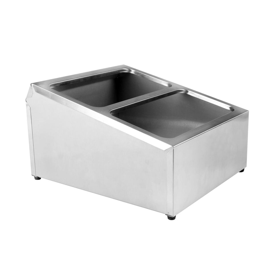 Thunder Group SLFC002 3 Compartment Condiment Packet Holder Stainless Steel