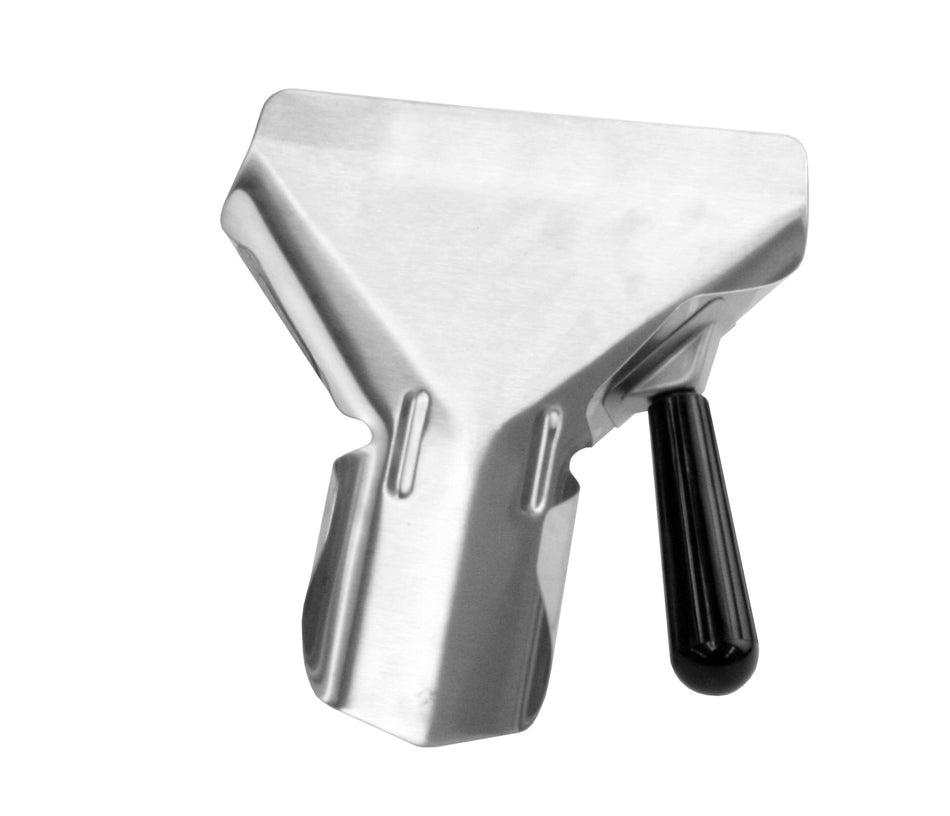 9" x 9" x 2-3/8", French Fry Bagger, Stainless Steel 18/8, 304 Material with Bakelite Right Handle