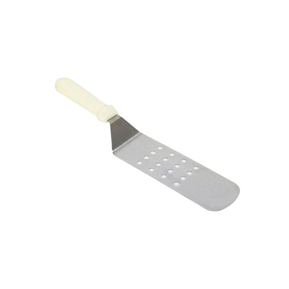 8-1/2" x 3" x 15", Flexible Perforated Turner, Stainless Steel with Plastic Handle