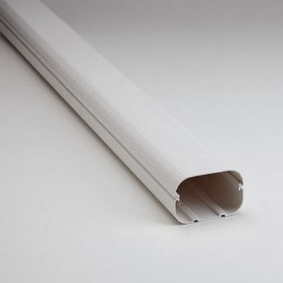Slimduct SD100 85104, Line Set Cover Duct, 78 in x 4 in x 2 3/4 in, White PVC