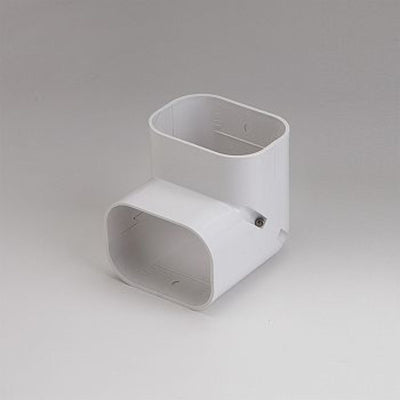 Slimduct 86102, SC100W 100mm 3.75 in 90° Vertical Elbow, White